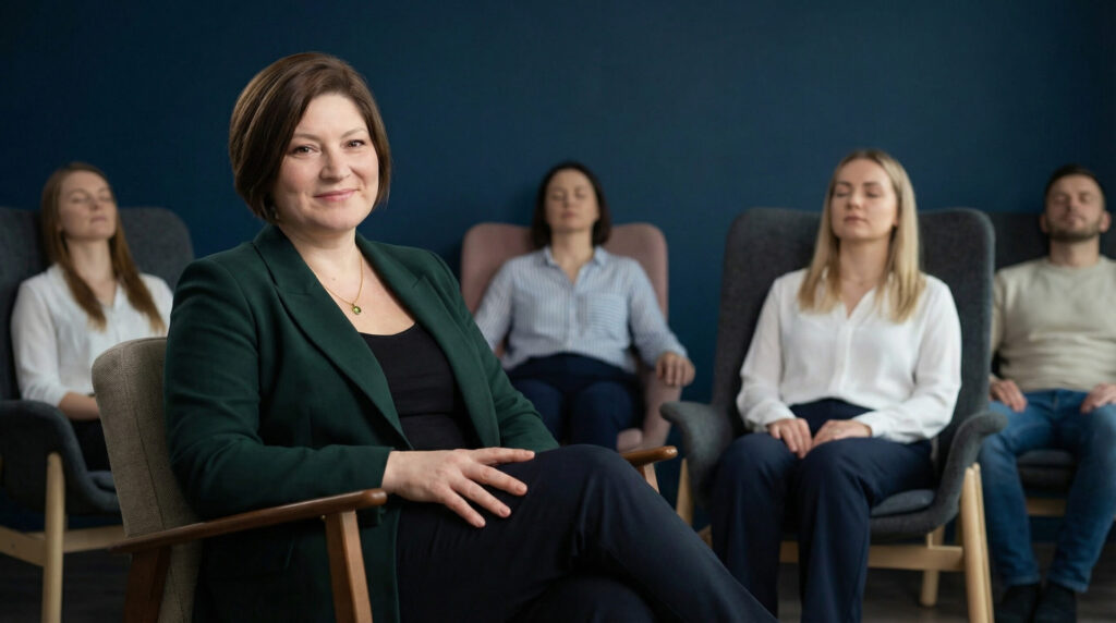 Entspannungstraining mit Hypnose in der Gruppe – Lina Peinze